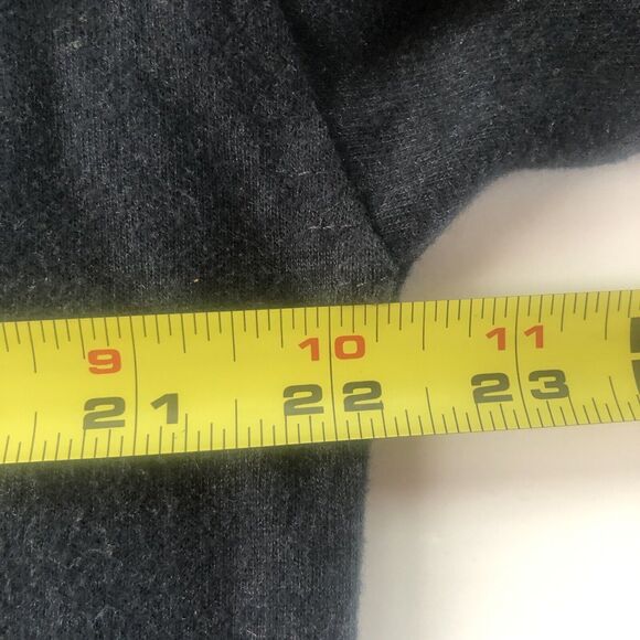 Charcoal Black Turtle Neck Sweater 3/4 Sleeve Size 38 - Picture 8 of 11